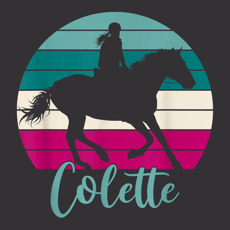 Colette Name Gift   Equestrian Shirt Colette Horse Girl T Shirt Vintage Short | Artistshot