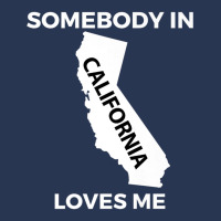 Somebody In California Loves Me Family Friend Hometown Premium T Shirt Ladies Denim Jacket | Artistshot