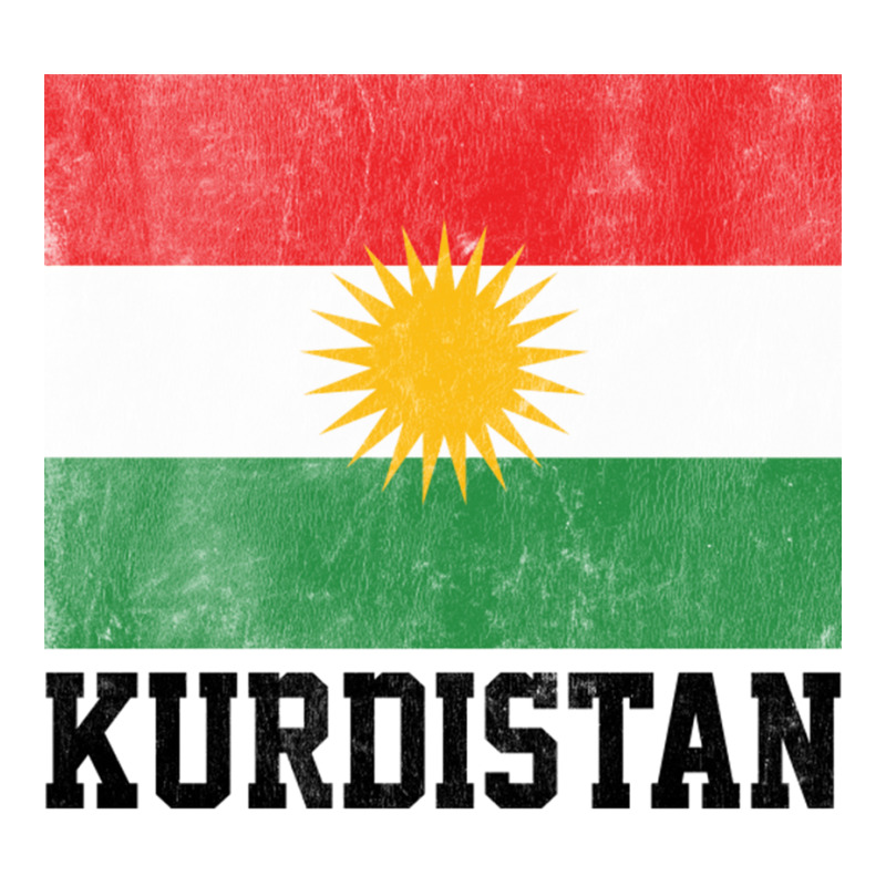 Kurdistan Faded Vintage Style Flag Design Gift Crewneck Sweatshirt by SandeeNardi | Artistshot