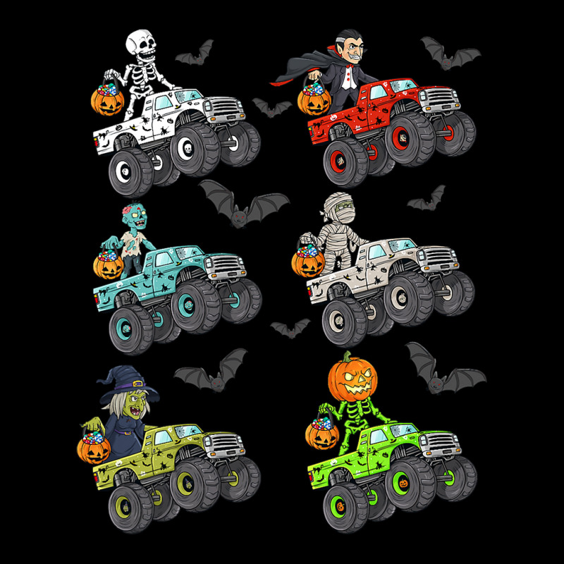 Halloween Skeleton Zombie Riding Monster Truck Vampire Boys Baby Tee by Davidartist | Artistshot