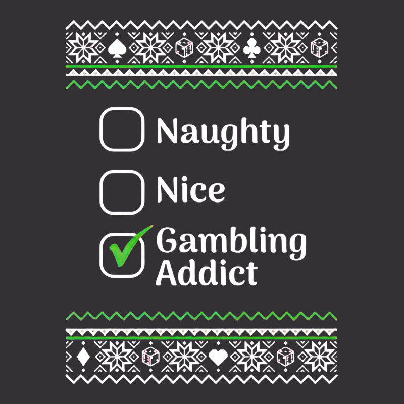 Naughty Nice Gambling Addict Christmas Sweatshirt Vintage Hoodie And Short Set | Artistshot