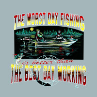 Worst Day Fishing, Best Day Working, Worst Day Fishing, Worst, Day Fis Unisex Sherpa-lined Denim Jacket | Artistshot