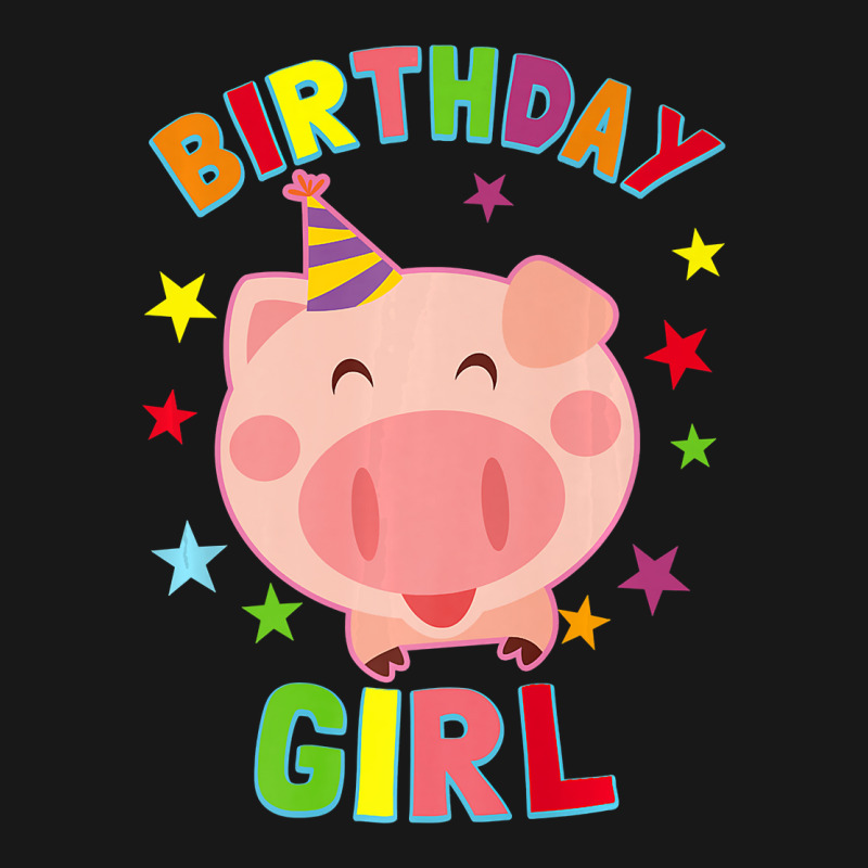 Girl Birthday Pig Bday Party Kids Gift For Girls Cute Piggy Premium Flannel Shirt | Artistshot