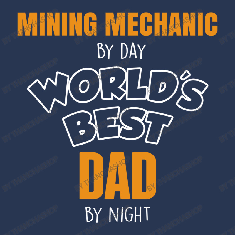 Mining Mechanic By Day Worlds Best Dad By Night Fathers Day Ladies Denim Jacket by thanchashop | Artistshot