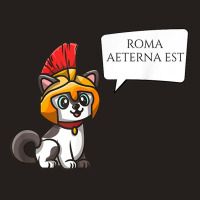 Roma Aeterna Est   Ancient Rome Latin Motto   Legionary Cat T Shirt Tank Top | Artistshot