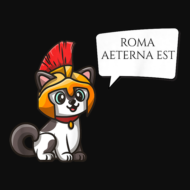 Roma Aeterna Est   Ancient Rome Latin Motto   Legionary Cat T Shirt Crop Top by sarlesfo | Artistshot