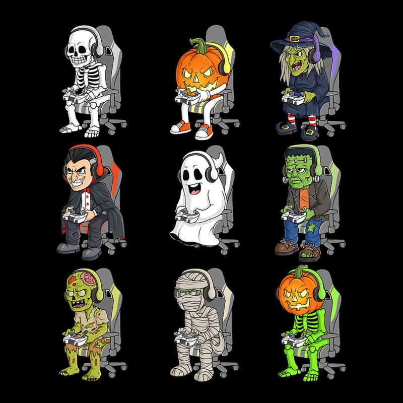 Gaming Halloween Skeleton Vampire Gamer Zombie Boys Kids Legging | Artistshot