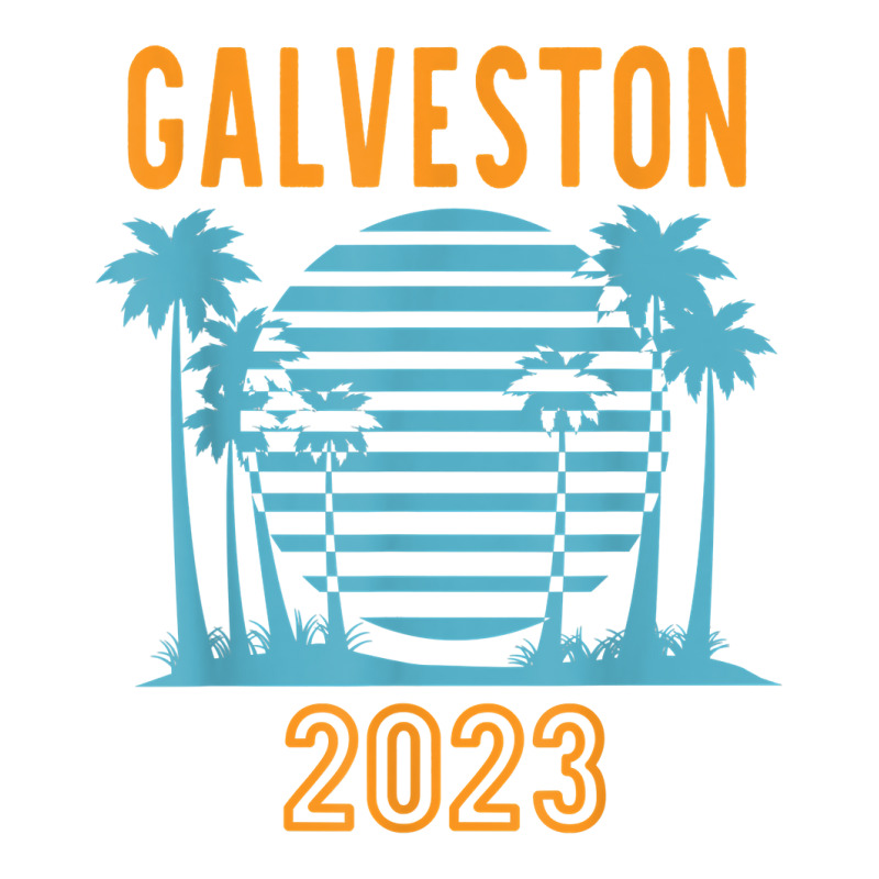 Galveston 2023 Family Vacation Cool Palm Tree T Shirt Long Sleeve Baby Bodysuit by noelenedh2mar | Artistshot