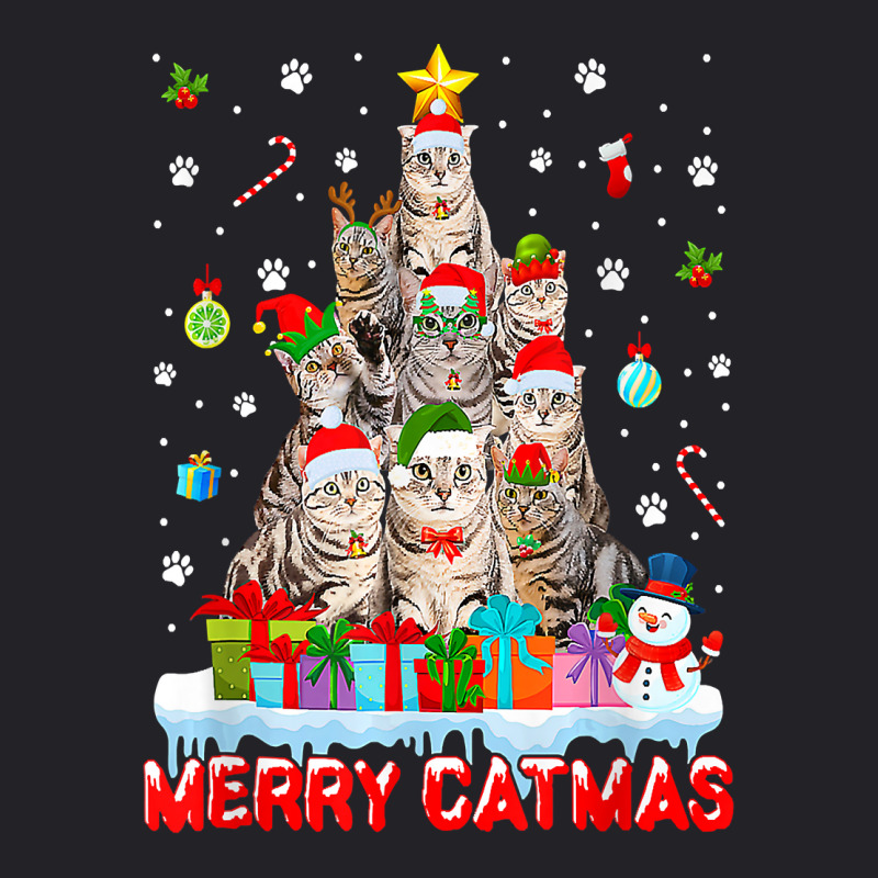 Funny American Shorthair Cat Lovers Cute Holiday Christmas T Shirt Youth Tee by anselmpru9bt | Artistshot