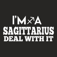 Limited Edition I'm A Sagittarius Deal With It Astrology Zodiac Sign Ladies Fitted T-shirt | Artistshot