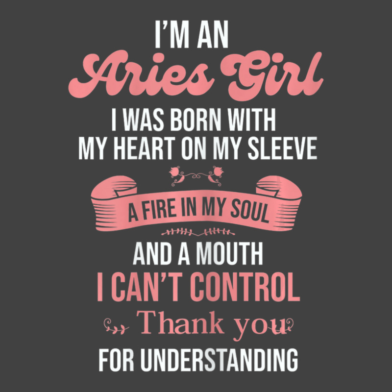 Hot Trend I'm An Aries Girl Aries Vintage T-Shirt by michaelyounger19 | Artistshot