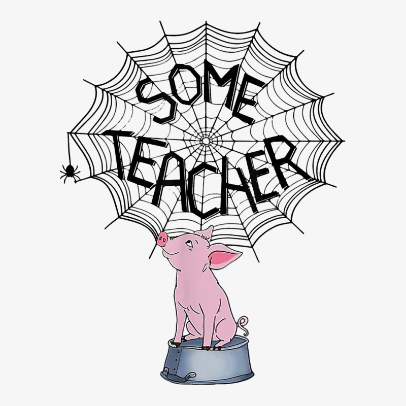 Some Teacher Spider Web Pig Ladies Fitted T-shirt | Artistshot