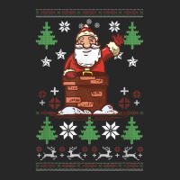 Santa Claus Climbing The Chimney Christmas T Shirt Men's T-shirt Pajama Set | Artistshot