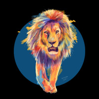 Trending The King, Blue Edition, Colorful Lion Illustration Youth Sweatshirt | Artistshot