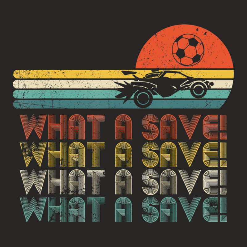 Limited Edition What A Save Vintage Retro Rocket Soccer Car Ladies Fitted T-Shirt by femalesbaubles | Artistshot