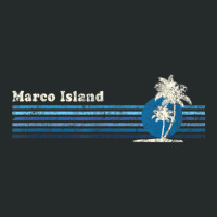 Trending Marco Island Fl Vintage 80s Palm Trees Sunset Women's Triblend Scoop T-shirt | Artistshot