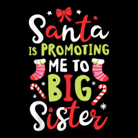 Santa Is Promoting Me To Big Sister Funny Christmas Girls T Shirt Lightweight Hoodie | Artistshot