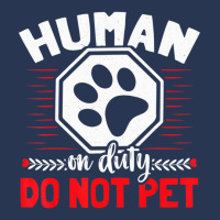 Limited Edition Emotional Support Duty Human Do Not Pet Service Dog Hu Ladies Denim Jacket | Artistshot