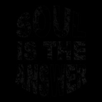 Soul Is The Answer Vintage Vinyl Text- Black Fade Men's Long Sleeve Pajama Set | Artistshot