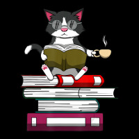 Trending Kitty Reading Books Cat And Coffee Zipper Hoodie | Artistshot