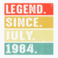 38 Years Old Legend Since July 1984 38th Birthday Gifts T-shirt | Artistshot