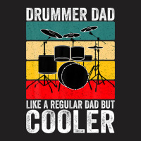 Mens Vintage Drummer Dad Like A Regular Dad For Parents' Day T-shirt | Artistshot