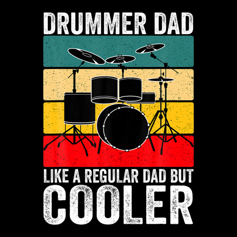 Mens Vintage Drummer Dad Like A Regular Dad For Parents' Day Pocket T-shirt | Artistshot