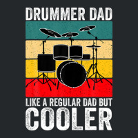 Mens Vintage Drummer Dad Like A Regular Dad For Parents' Day Crewneck Sweatshirt | Artistshot