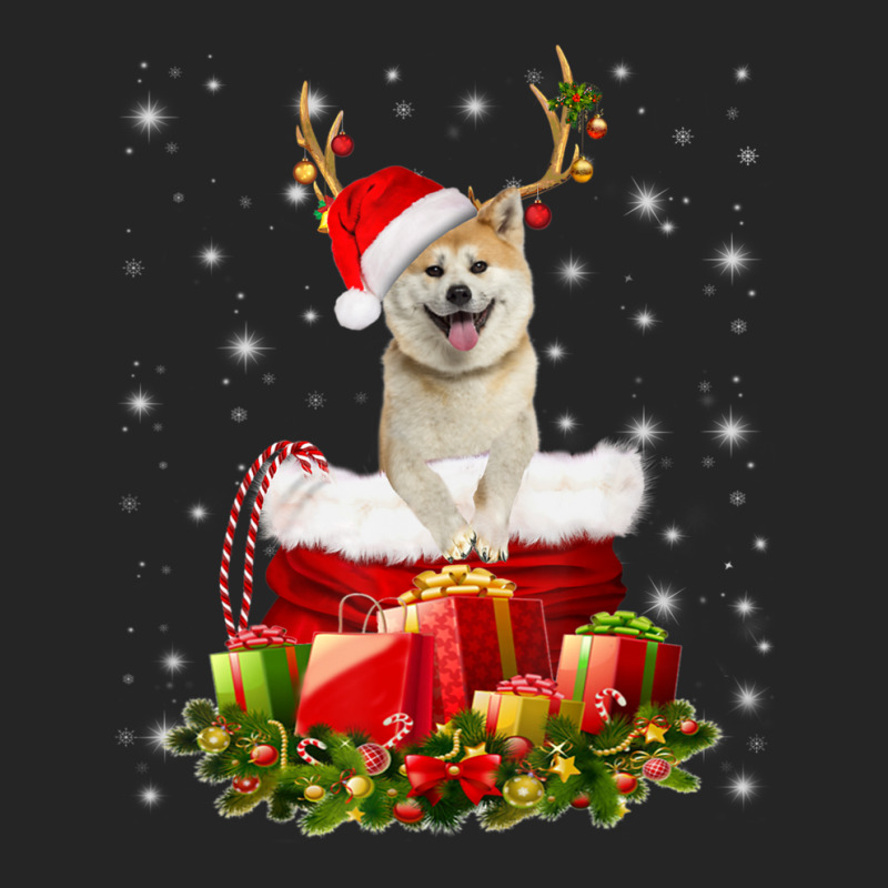 Trending Akita Inu Reindeer Santa Christmas Cute Dog Appearal Unisex Hoodie | Artistshot