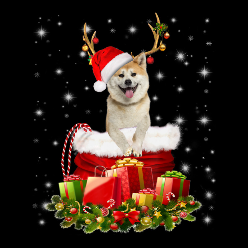 Trending Akita Inu Reindeer Santa Christmas Cute Dog Appearal Zipper Hoodie | Artistshot