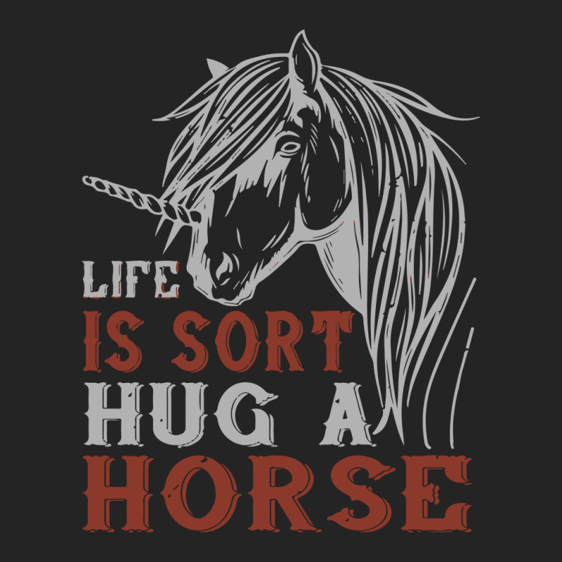 Life Is Sort Hug A Horse 3/4 Sleeve Shirt | Artistshot