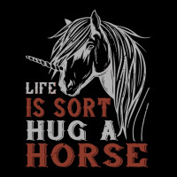 Life Is Sort Hug A Horse Zipper Hoodie | Artistshot