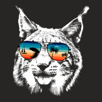 Trending Lynx S With Glasses Sunglasses Retro Style Ladies Fitted T-shirt | Artistshot