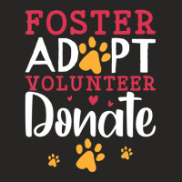 Trending Foster Adopt Volunteer Donate Animal Rescue Foster Ladies Fitted T-shirt | Artistshot