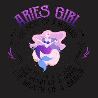 Trending Mermaid Aries Girl Fire Of Lioness Zodiac Birthday T-shirt | Artistshot