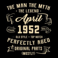 Trending Mens Man Myth Legend April 1952 70th Birthday Gift 70 Years O V-neck Tee | Artistshot