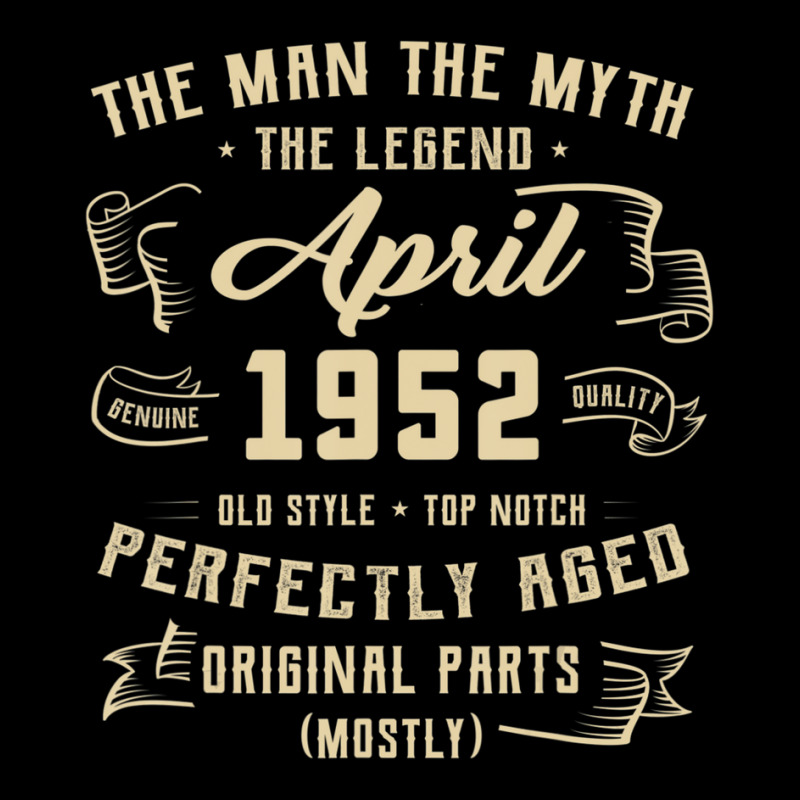 Trending Mens Man Myth Legend April 1952 70th Birthday Gift 70 Years O V-neck Tee | Artistshot