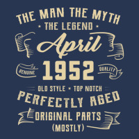 Trending Mens Man Myth Legend April 1952 70th Birthday Gift 70 Years O Men Denim Jacket | Artistshot