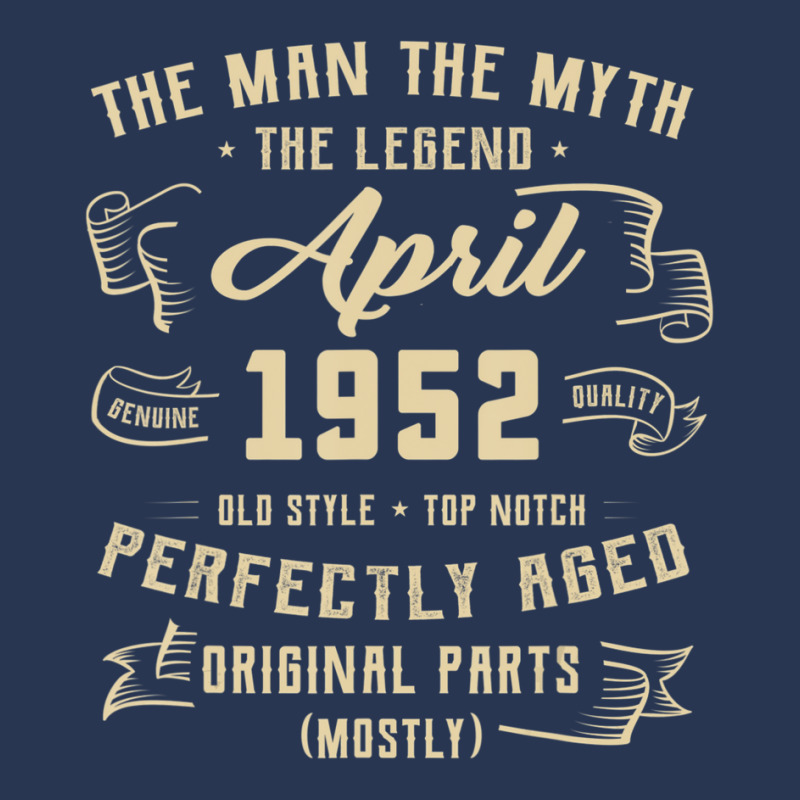 Trending Mens Man Myth Legend April 1952 70th Birthday Gift 70 Years O Men Denim Jacket | Artistshot