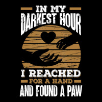 Trending In My Darkest Hour I Reached For A Hand And Found A Paw V-neck Tee | Artistshot