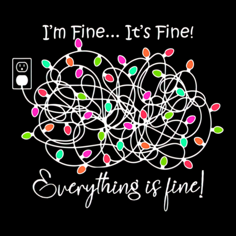 Hot Trend Christmas Lights I'm Fine Everything Is Fine Teacher Adjustable Cap by Crews Micki | Artistshot