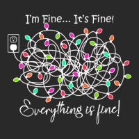 Hot Trend Christmas Lights I'm Fine Everything Is Fine Teacher Printed Hat | Artistshot