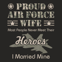 Limited Edition Proud Air Force Wife Ladies Fitted T-shirt | Artistshot