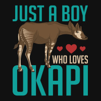 Trending Zoo Animal Africa Just A Boy Who Loves Okapi Baby Beanies | Artistshot