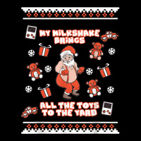 Milkshake Brings All Toys To Yard Naughty Santa Funny Xmas T Shirt Maternity Scoop Neck T-shirt | Artistshot