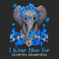 I Wear Blue For Diabetes Awareness Elephant Warrior Women Printed Hat | Artistshot