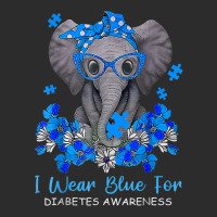 I Wear Blue For Diabetes Awareness Elephant Warrior Women Exclusive T-shirt | Artistshot