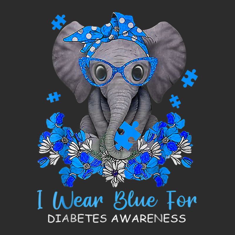 I Wear Blue For Diabetes Awareness Elephant Warrior Women Exclusive T-shirt | Artistshot