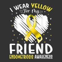 I Wear Yellow For My Friend Endometriosis Awareness T Shirt Baby Bodysuit | Artistshot