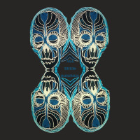 Atw. All Them Witches Black And Blue 4 Skull Ladies Fitted T-shirt | Artistshot